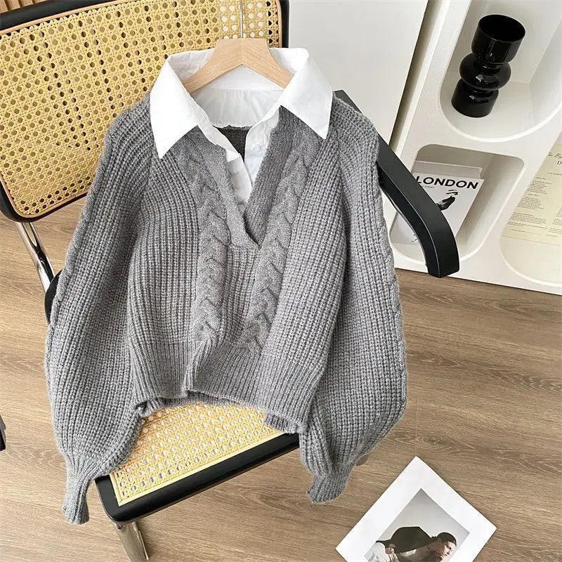 Clémence™ | Pull Rétro Duo Cocon LuvaParis