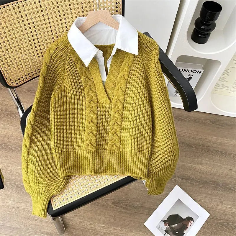 Clémence™ | Pull Rétro Duo Cocon LuvaParis