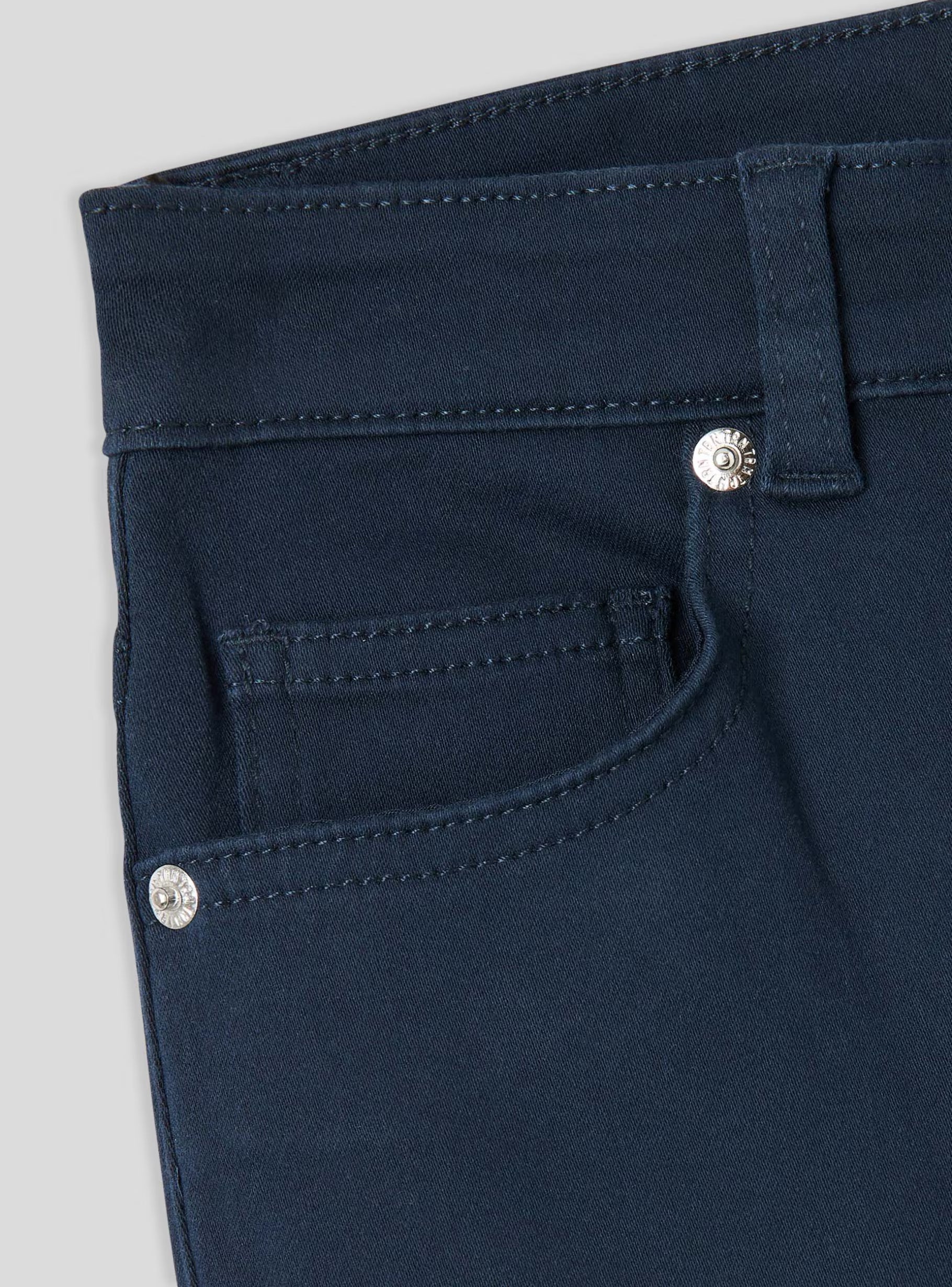 Pantalon skinny taille haute – Bleu foncé LuvaParis