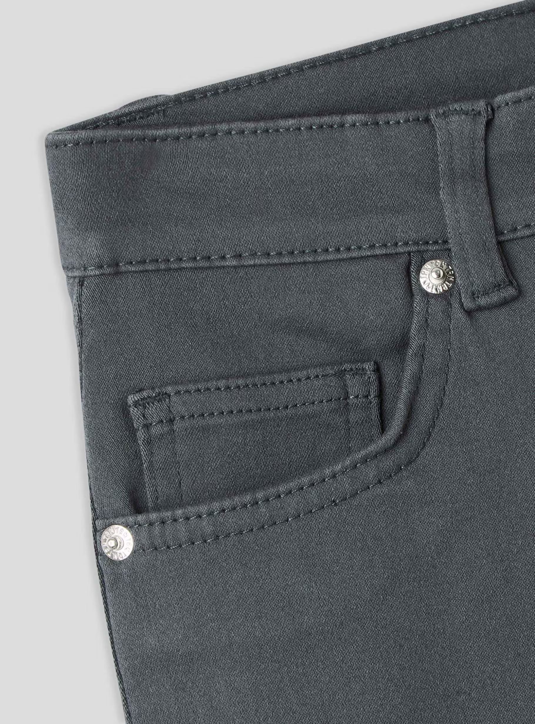 Pantalon skinny taille haute – Bleu foncé LuvaParis