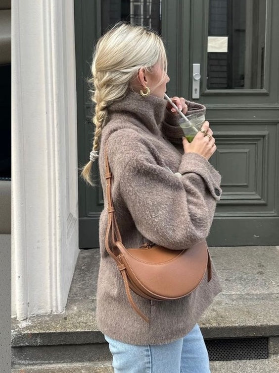 Edmée | Sac Selle Tan Élégant Luaneva