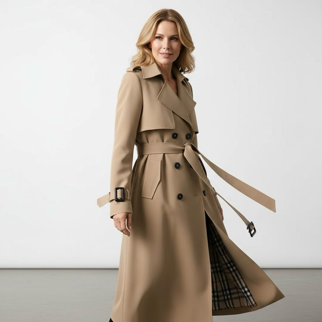 Vespara – Trench-coat élégant au style intemporel beige – LuvaParis