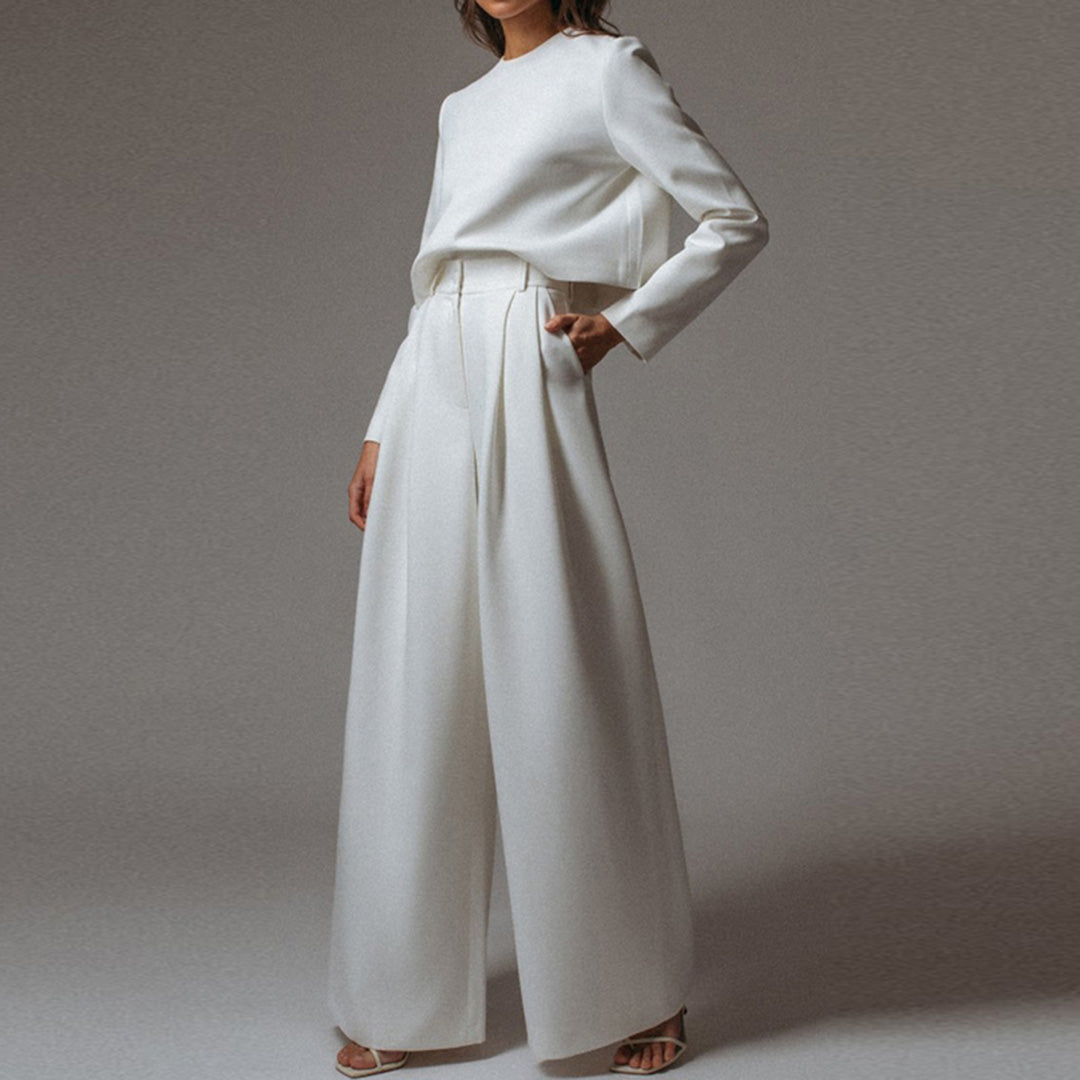 Karina – Ensemble Deux-Pièces Élégant Palazzo pour Femme LuvaParis