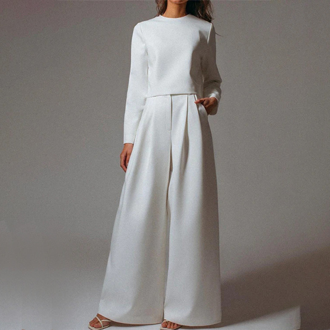 Karina – Ensemble Deux-Pièces Élégant Palazzo pour Femme LuvaParis