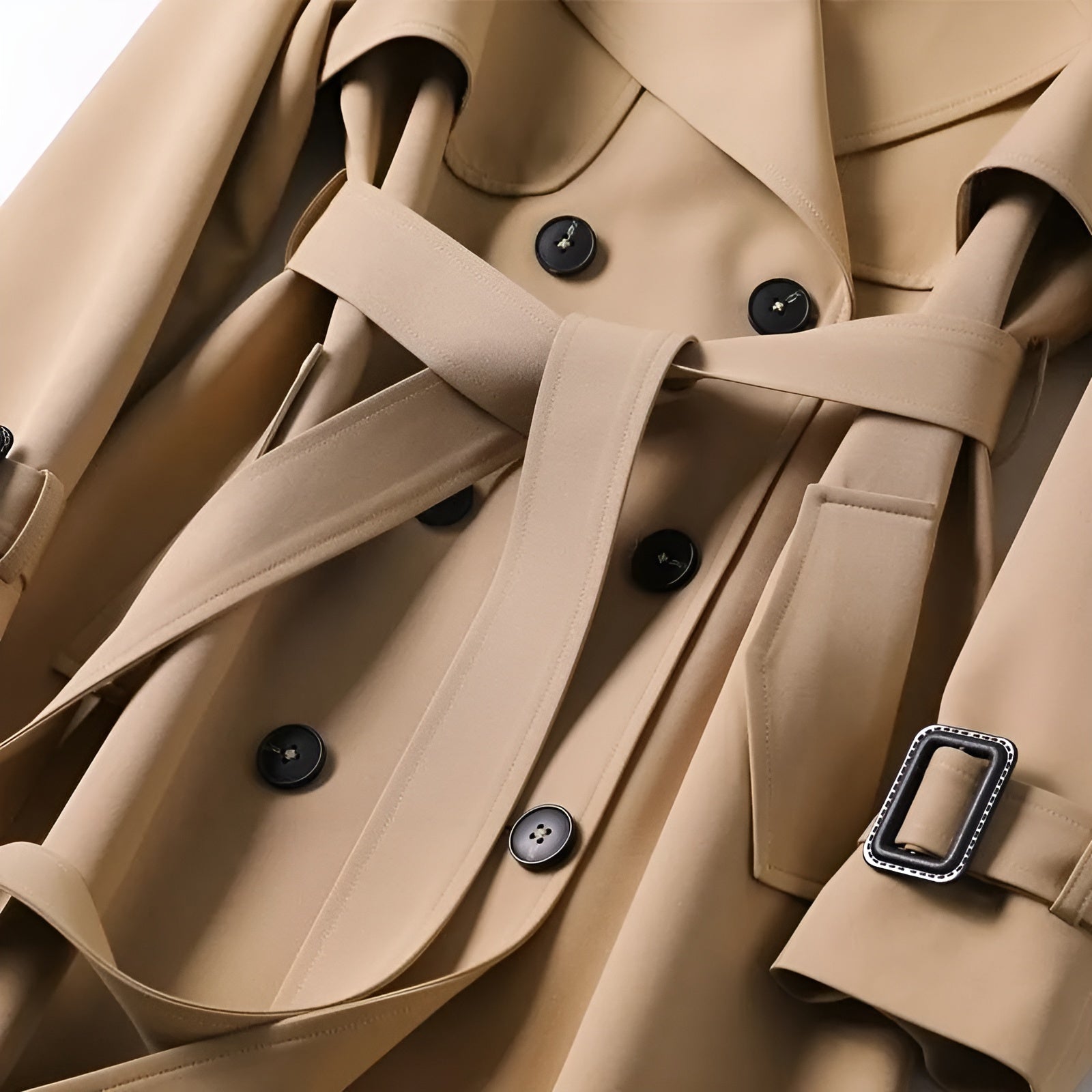 Vespara – Trench-coat élégant au style intemporel beige – LuvaParis