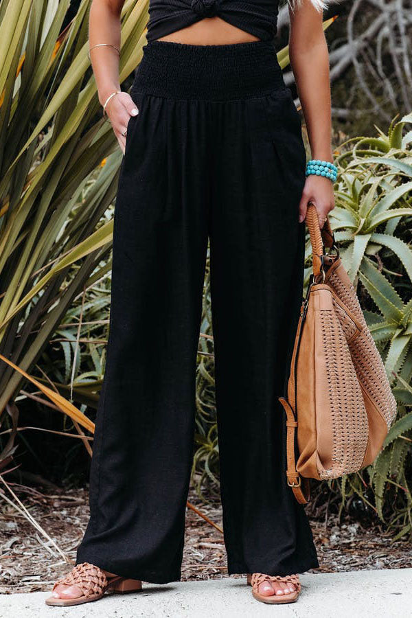 Pantalon en lin décontracté pour femme LuvaParis