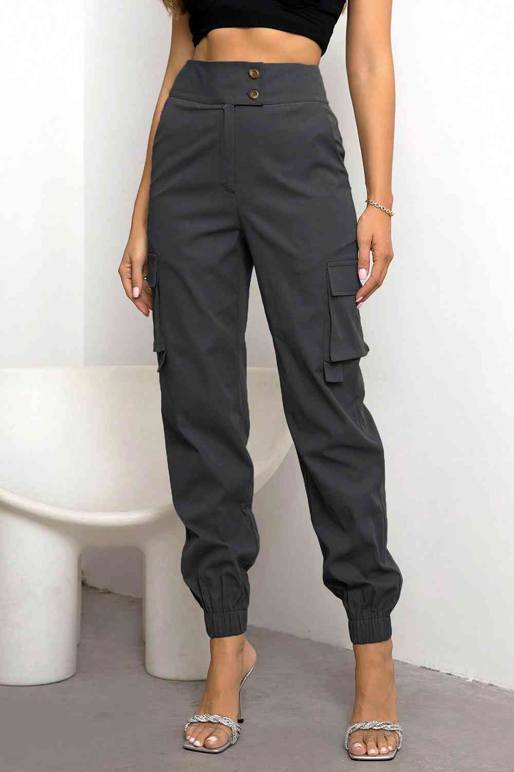 Natasha – Pantalon cargo taille haute pour femme LuvaParis