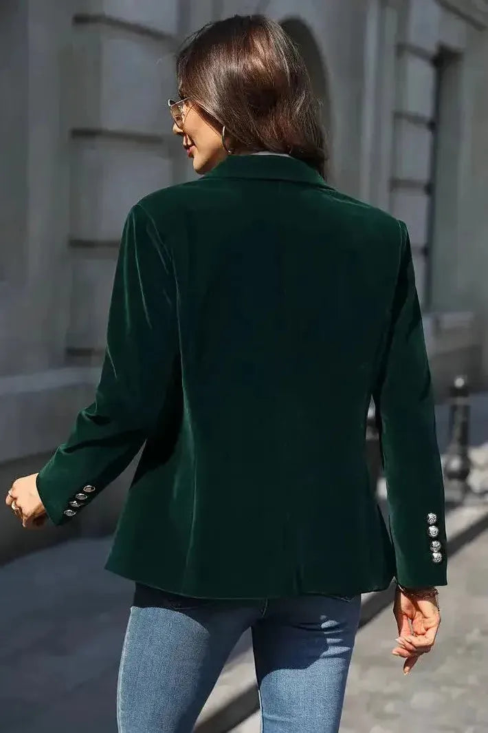 Aria Blazer en Velours – Élégance Intemporelle LuvaParis