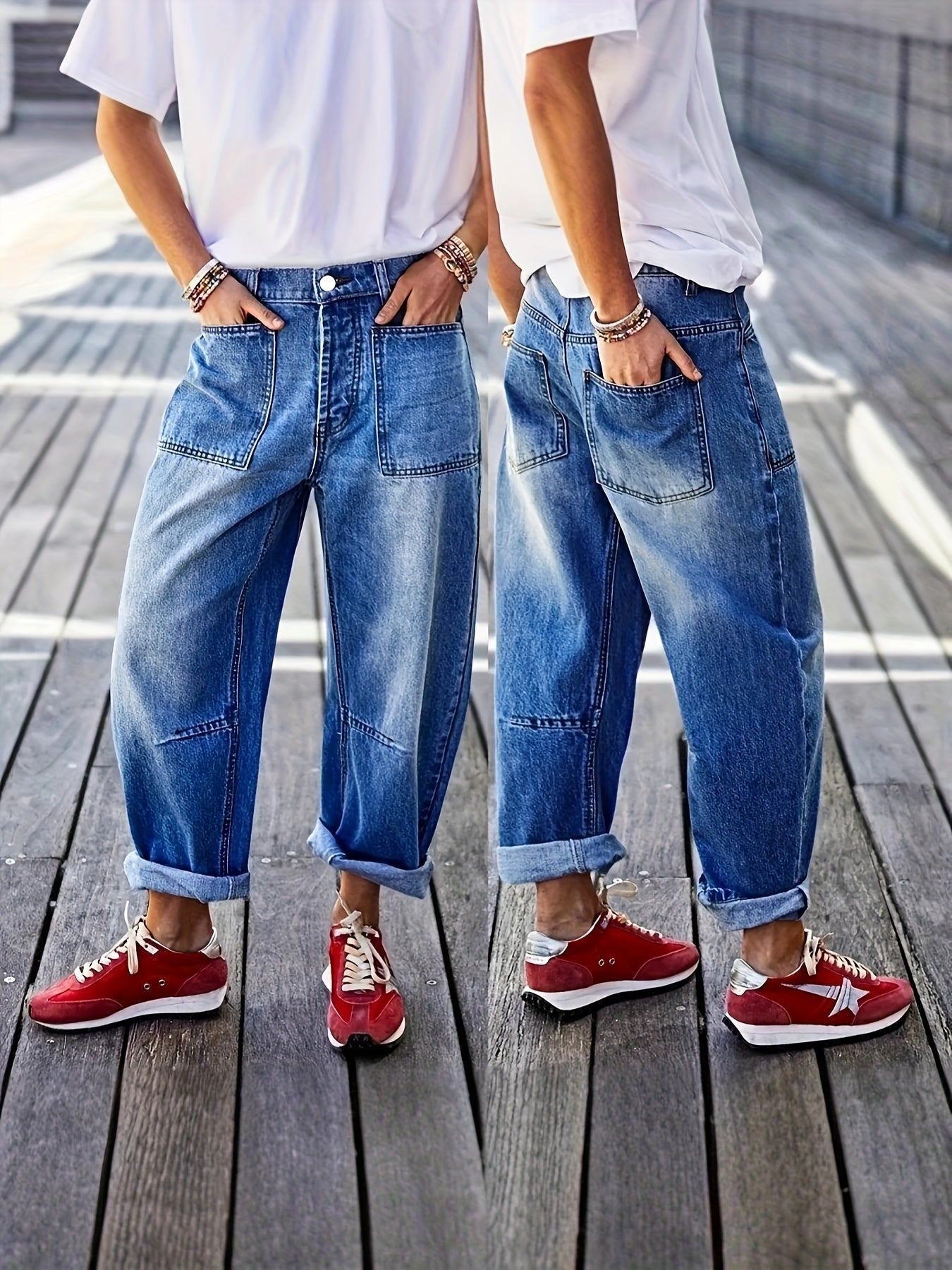 Jeans Femme RelaxFit™ – Style Décontracté et Élégant LuvaParis