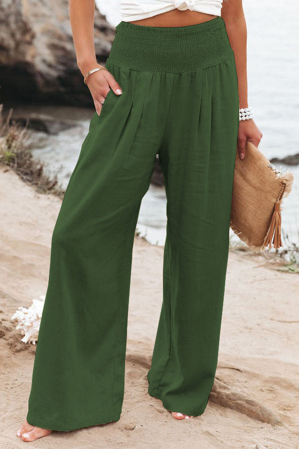 Pantalon en lin décontracté pour femme LuvaParis