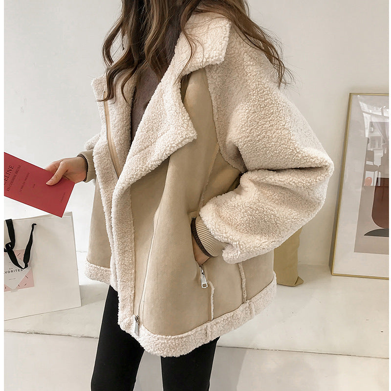 Manteau d’hiver en suède pour femme – Extérieur élégant et confortable LuvaParis