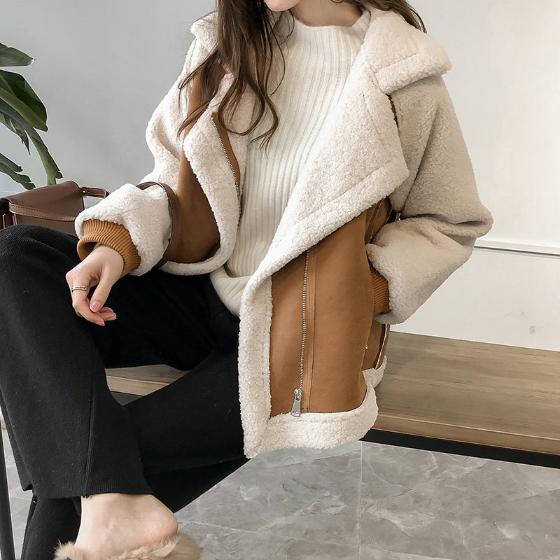 Manteau d’hiver en suède pour femme – Extérieur élégant et confortable LuvaParis