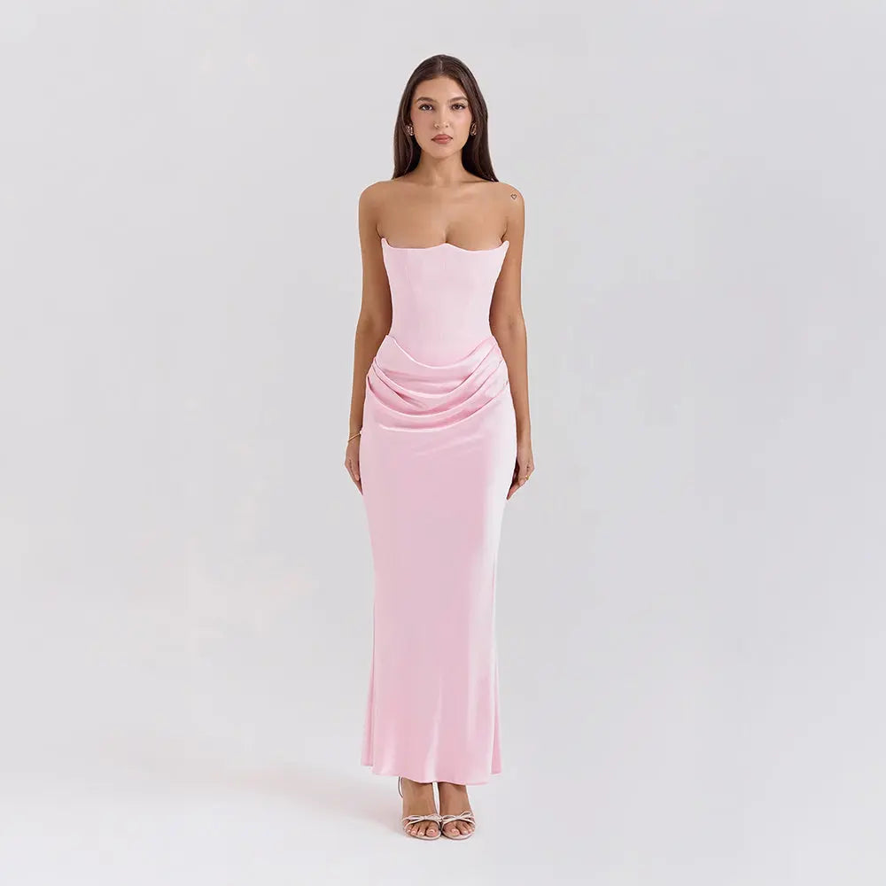 Elena | Robe Sans Bretelles BNOIR