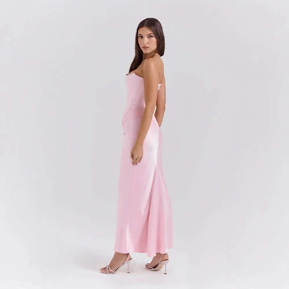 Elena | Robe Sans Bretelles BNOIR