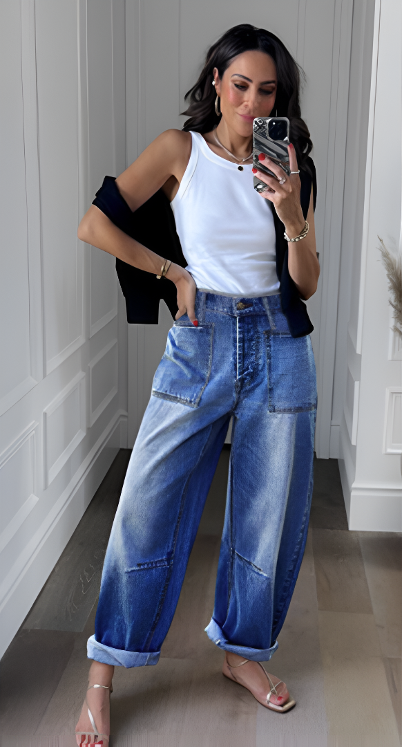 Jeans Femme RelaxFit™ – Style Décontracté et Élégant LuvaParis