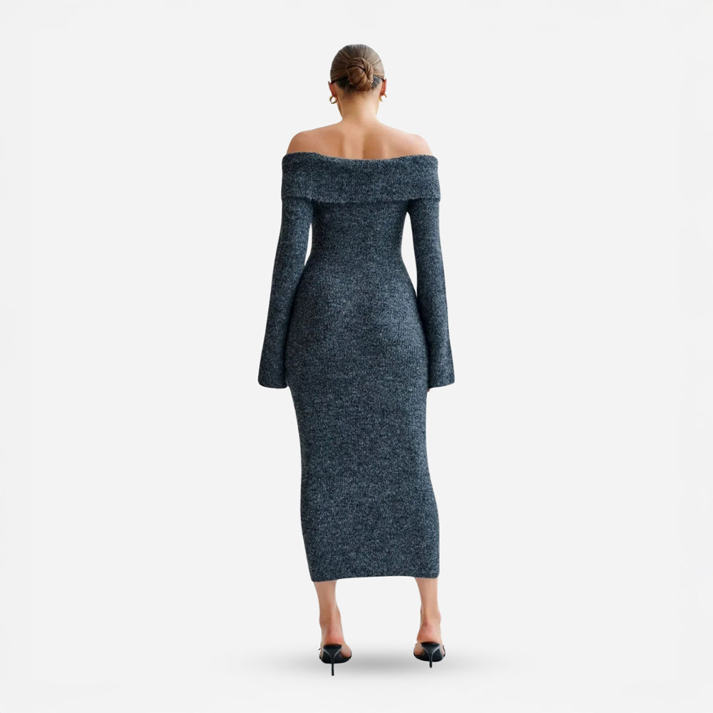 Suzy | Robe Midi Tricot BNOIR