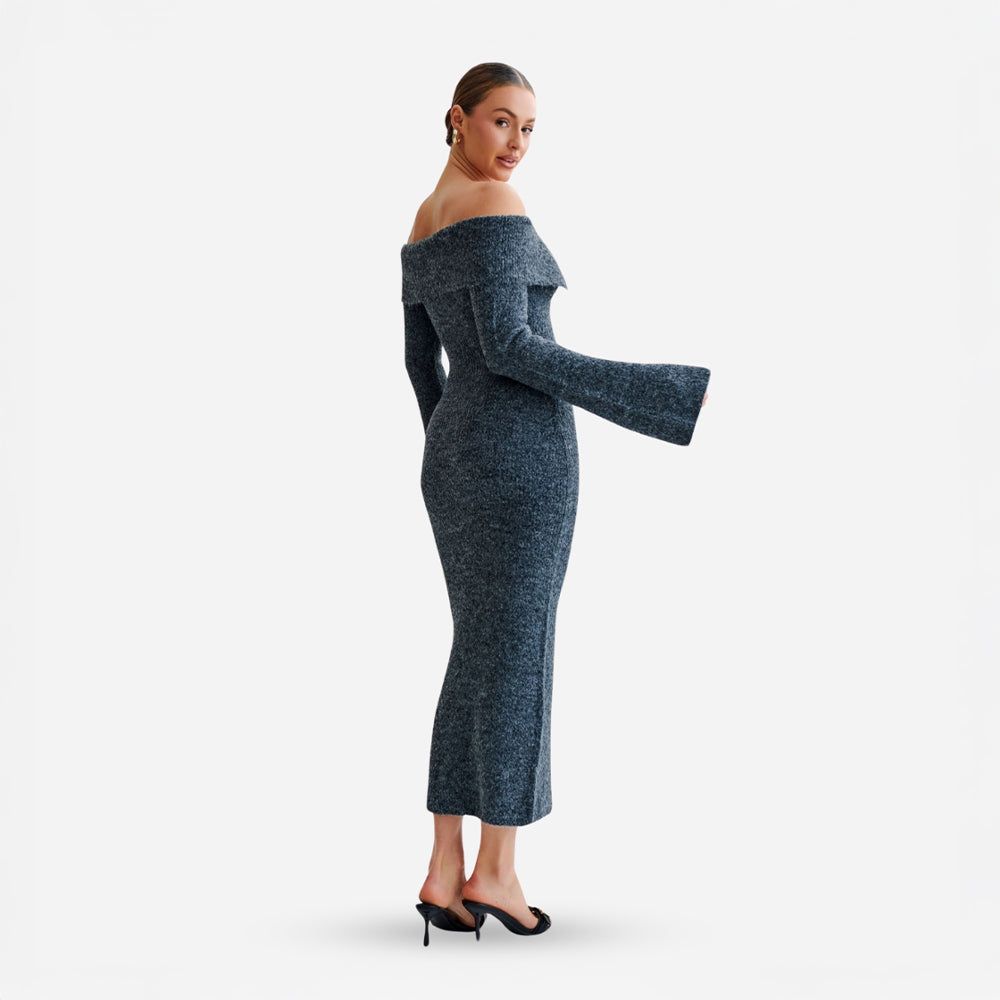 Suzy | Robe Midi Tricot BNOIR