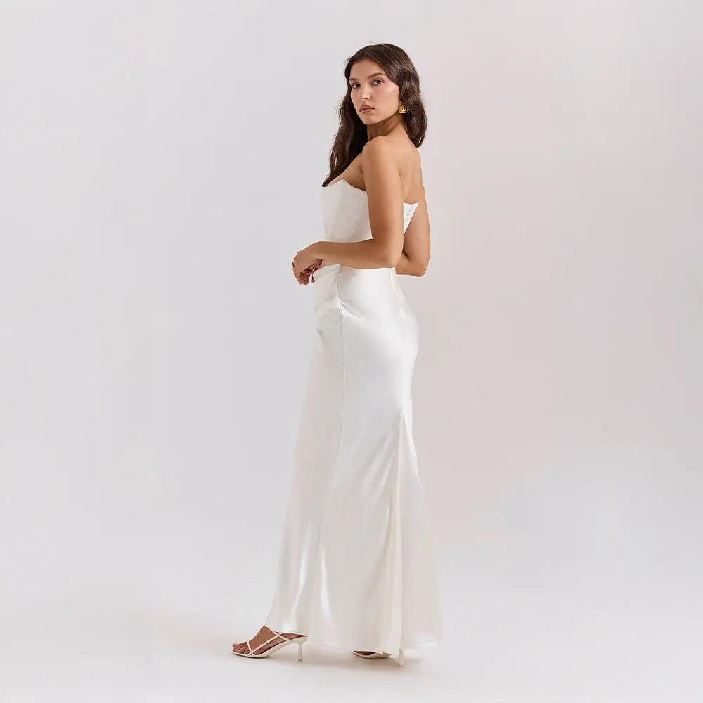 Elena | Robe Sans Bretelles BNOIR