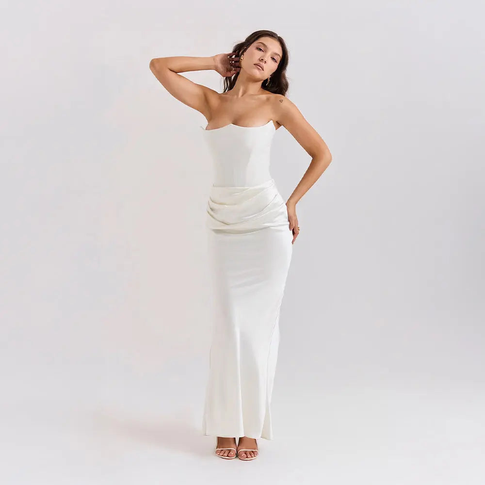 Elena | Robe Sans Bretelles BNOIR